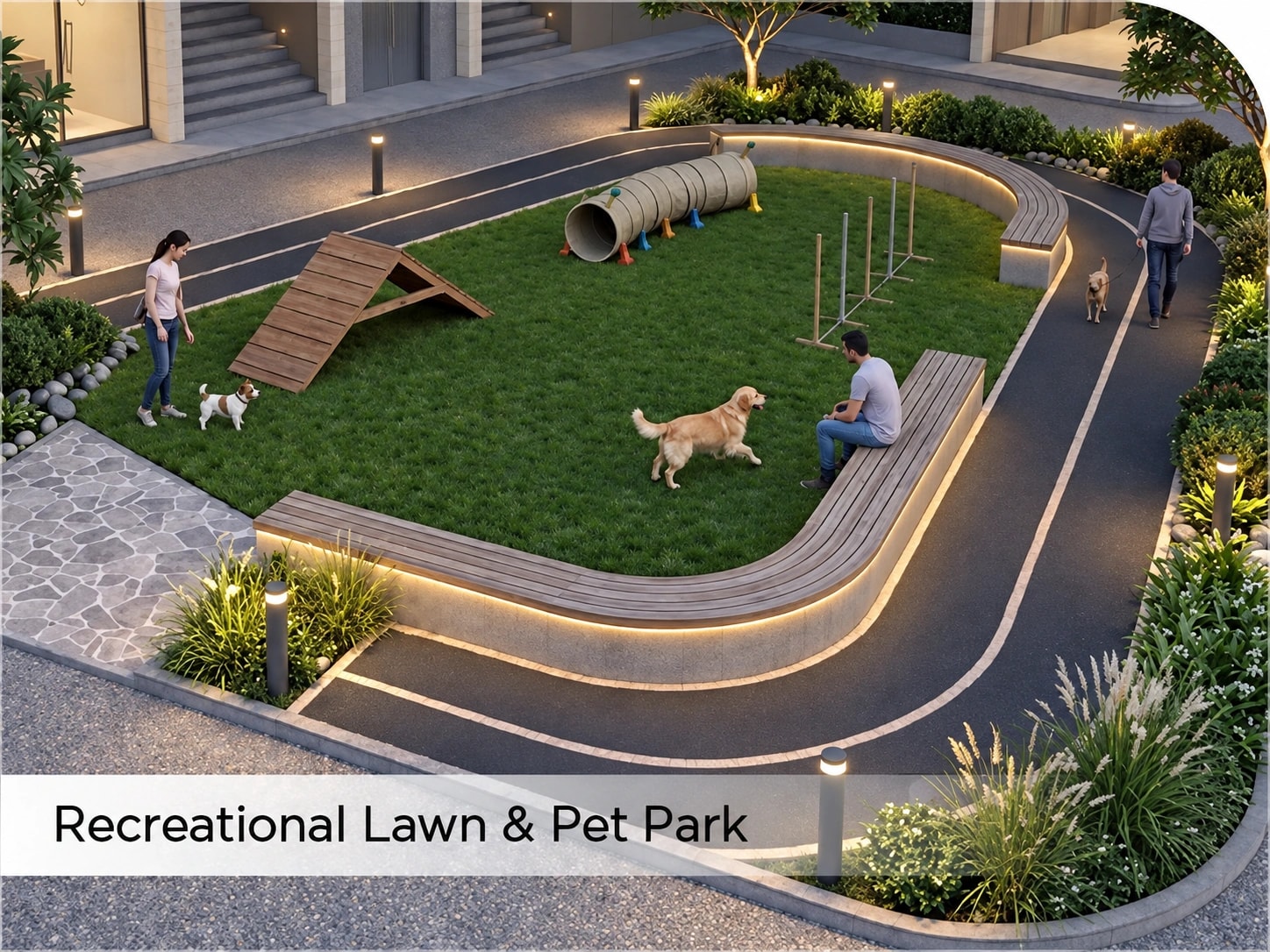 Representative image of recreational lawn & pet park