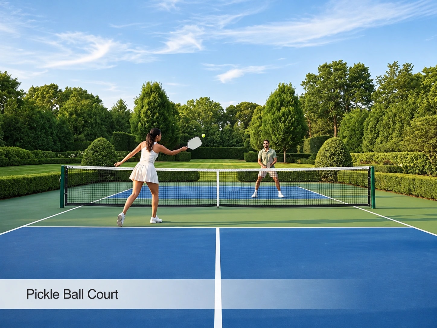Representative image of pickleball court