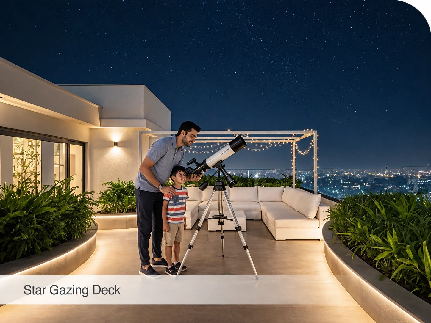 Representative image of star gazing deck