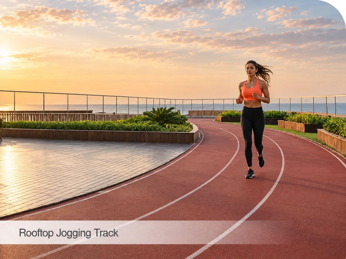 Representative image of rooftop jogging track